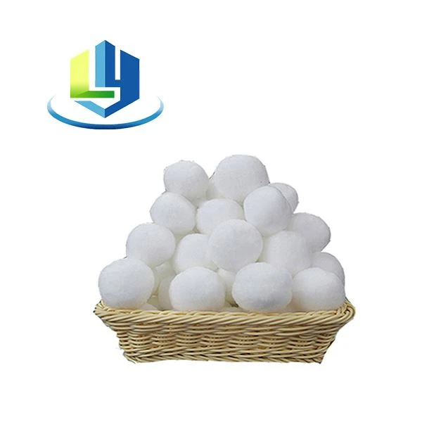 What material is the fiber ball filter made of?