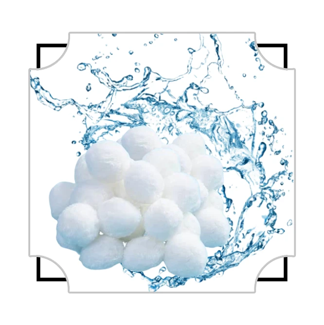 Less Backwash Polyester Bacteria House Filter Media Fiber Balls For Koi Pond