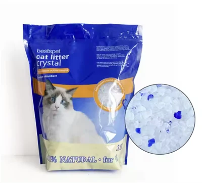 Dust-free Adsorption Fast 1.8 kg Factory Direct Supply Wholesale High-quality Silica Sand Cleaning Blue Crystal Silica Cat Litter